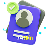 Tornar-se um membro do 74Win é muito simples